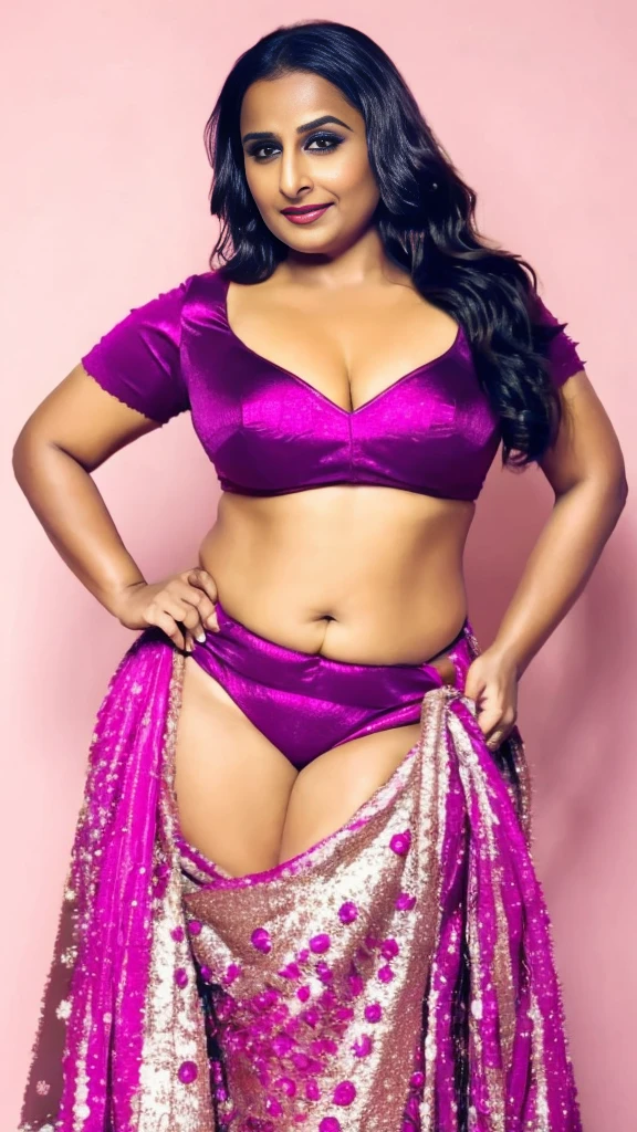 Adolescent girl, Age 12 - 14 years, huge breasts and large juicy hips, wearing thin extremely tight pleated latex patiyala salwar, off shoulder, enjoying sexual fantasies, Extremely Feminine, Extremely Sexy & Erotic, Having extremely hourglass body curve. Big breasted thick thighs.