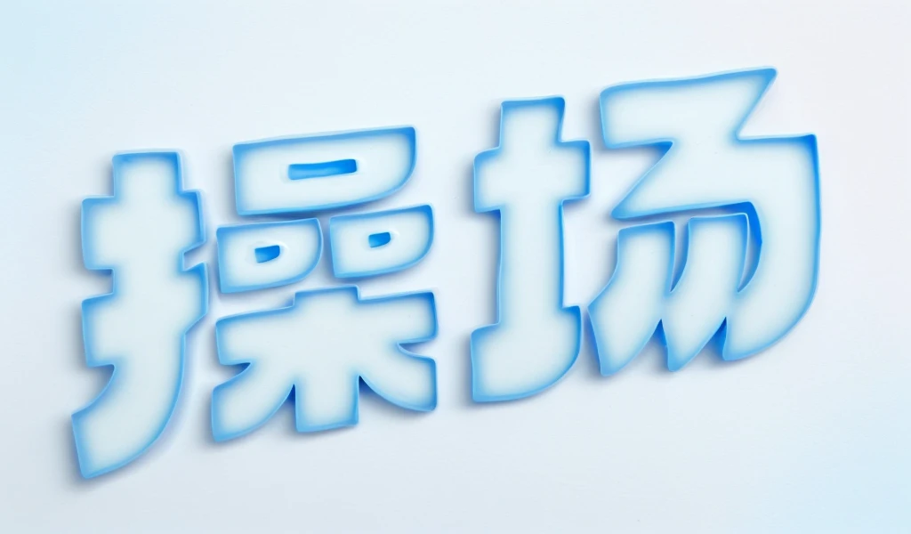Clay Words,White lettering,Blue Background,Solid color background,masterpiece