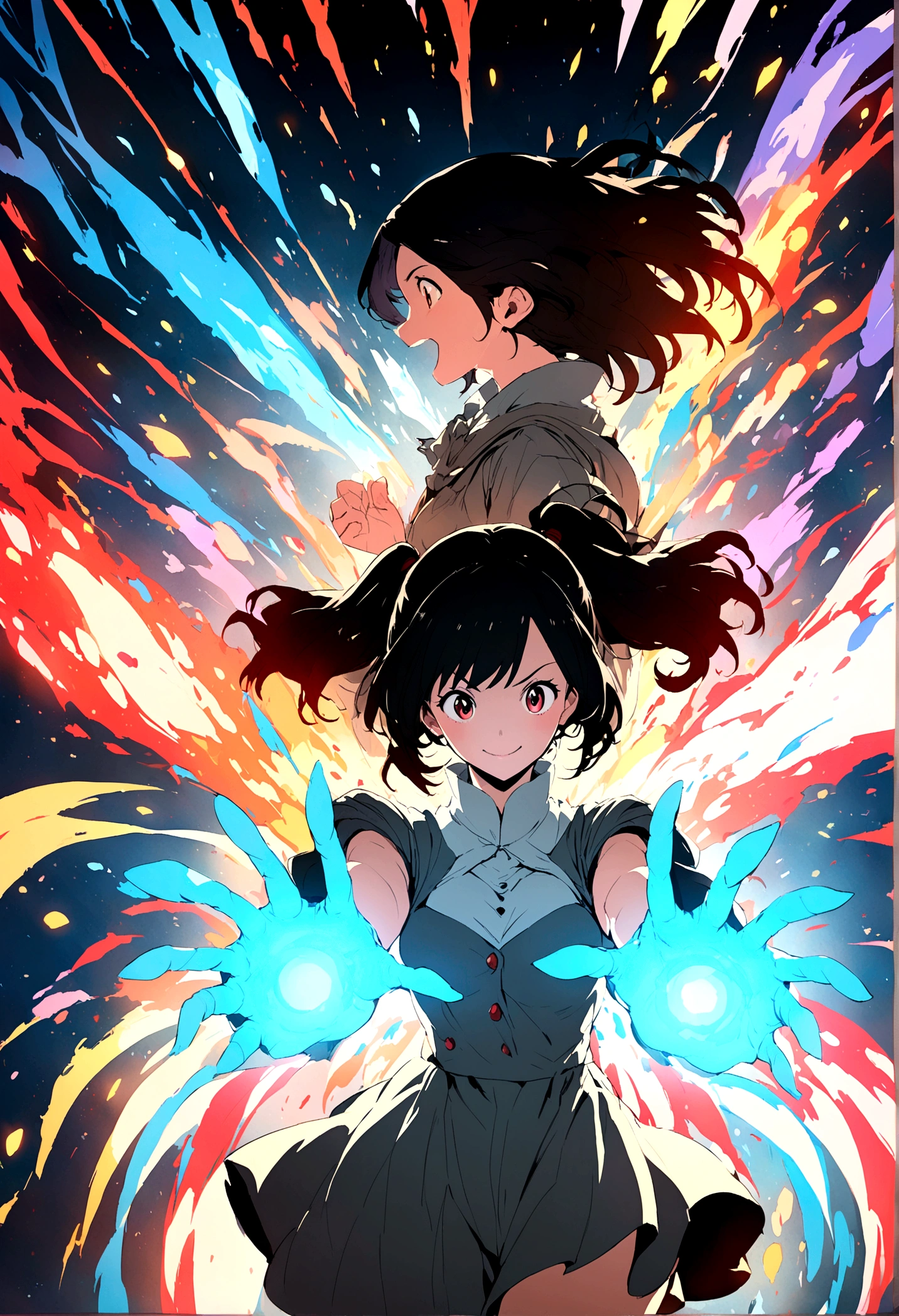 Ghibli、woman、３０age　Black Hair、Shortcuts