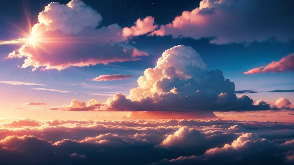 anime, anime, anime art, null, cloud, sun, sunbeam, sunbeam, sunbeam, sunbeam, sunbeam, sunbeam, sun, concept art inspired by Makoto Shinkai, Topics on pixiv, 光とnull間, anime null, anime cloud, 宇宙のnull. by Makoto Shinkai, luminous null heaven background, anime background