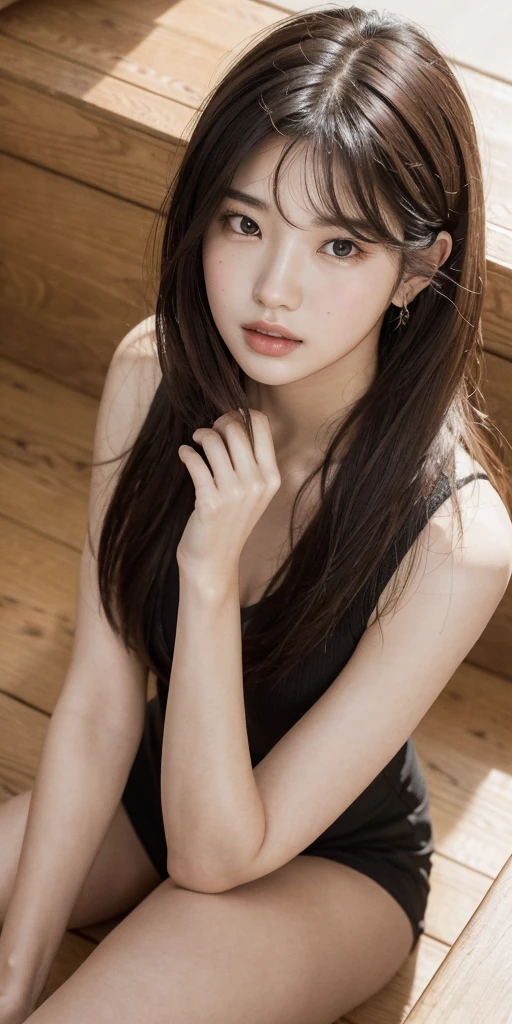 Realistic style, Bae Suzy, girl, Asian, detailed face, detailed hands, detailed legs, detailed fingers, detailed hair, detailed eyes, detailed skin, dynamic lighting, (photorealistic: 1.4), 8k UHD, (hyper realistic), (realistic photo), (masterpiece), (best quality), from above