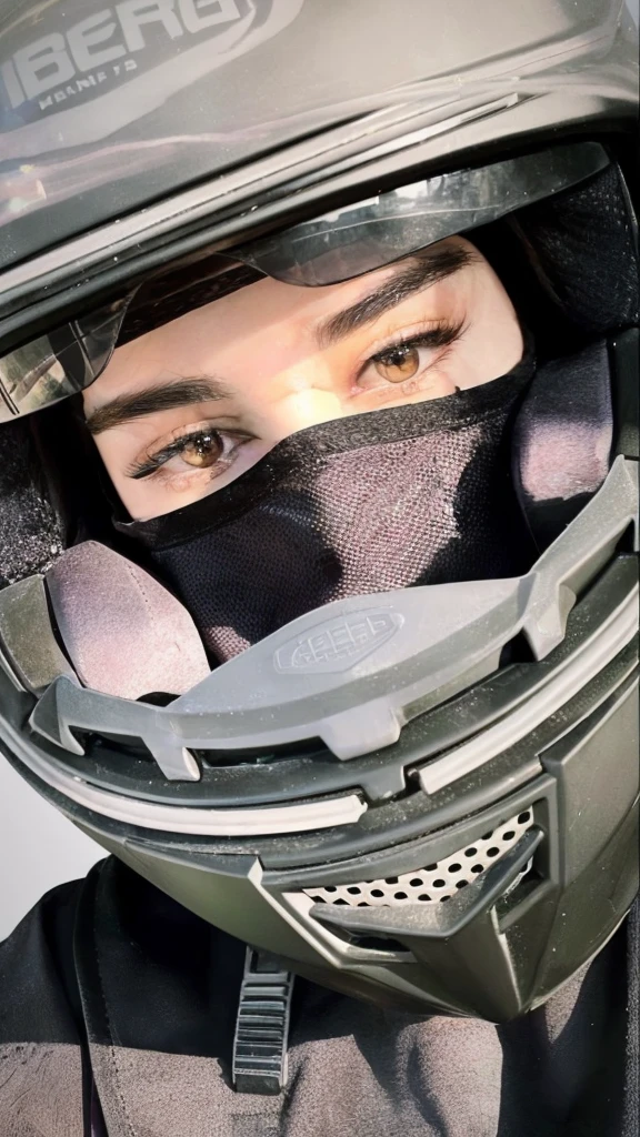 Arafed woman with helmet and mask, visor eyes, full face close-up portrait, dark visor that covers the upper part of the face, visor portrait of girl jennie pink black, Portrait of Jennie from Blackpink, Beautiful young Korean woman, leaked image, Kim Jennie the Blackpink