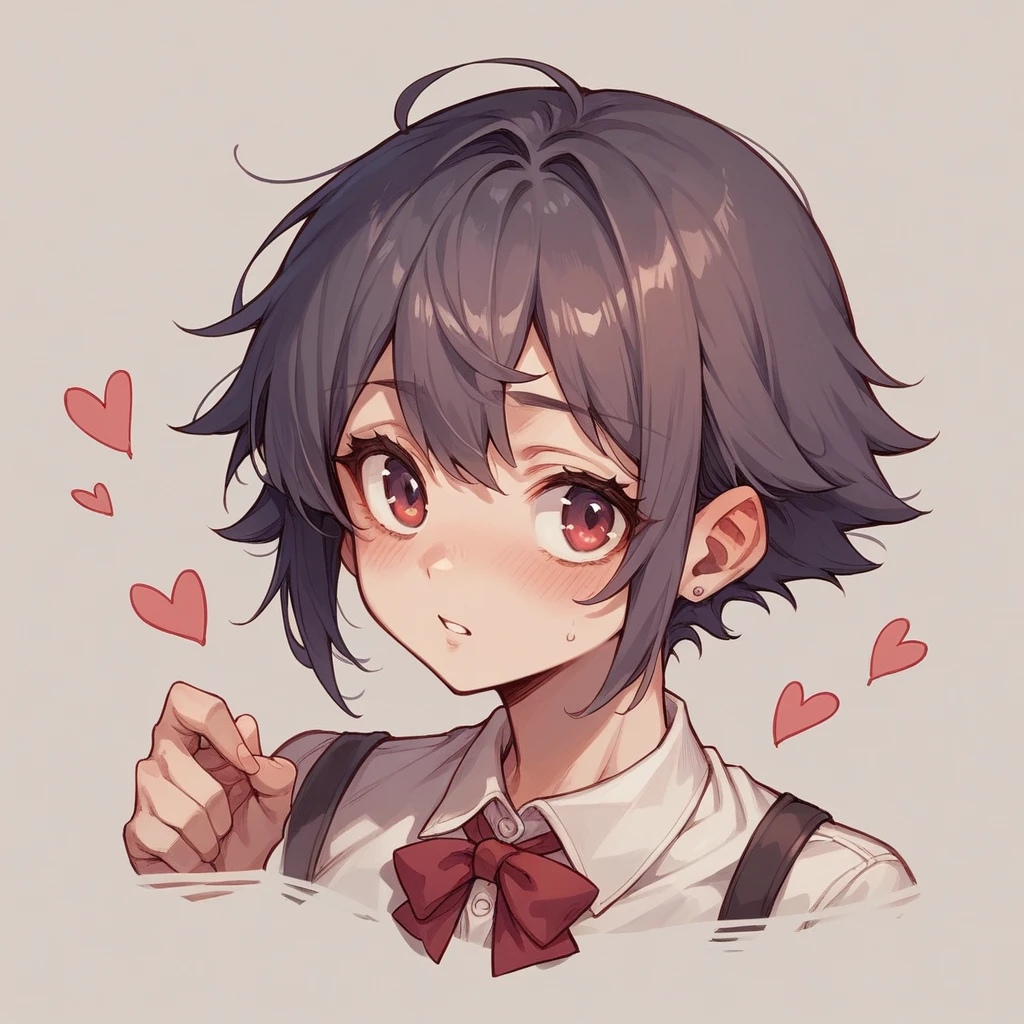 Girl anime heart shpe body big brests