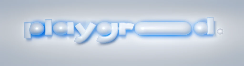 White inflatable words,Down jacket texture,Blue solid background,masterpiece