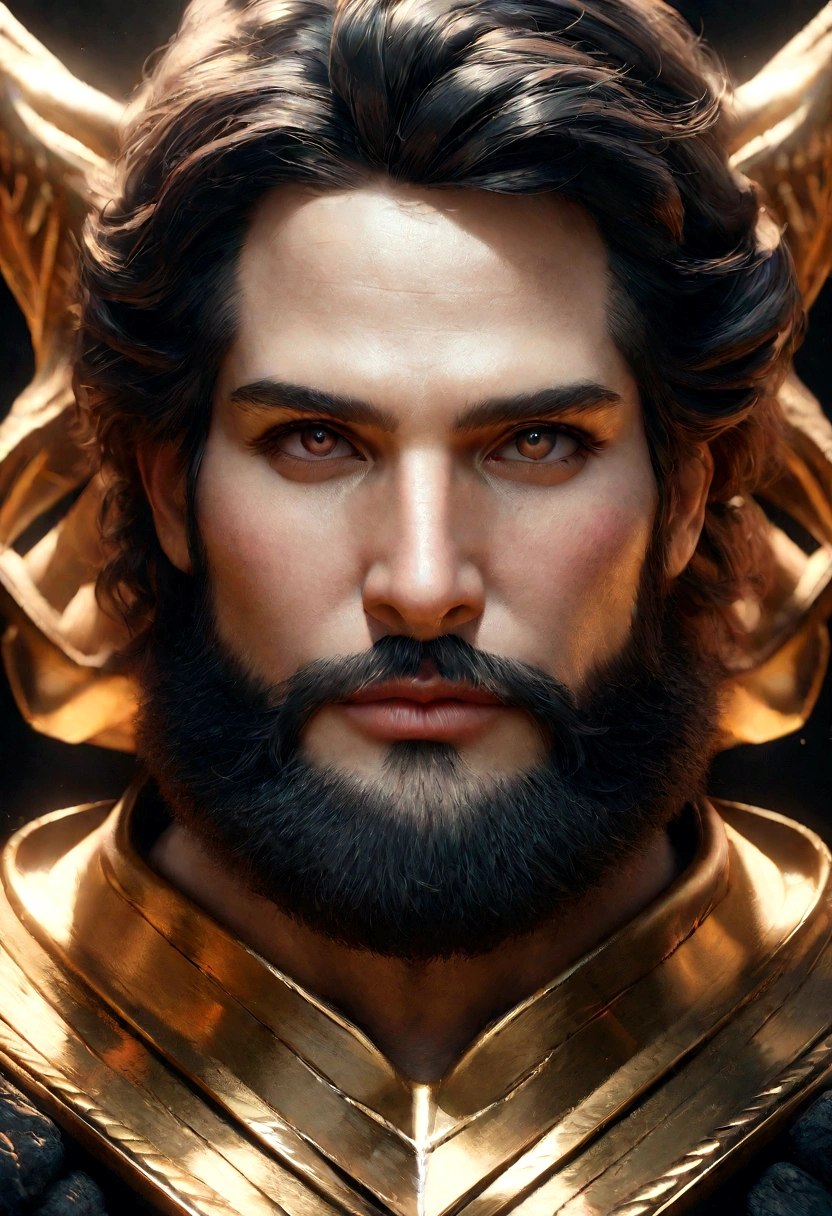 greek statue of philosophy with beard and muscles, cinematic, 8k, dark background, detailed symmetrical realistic face, extremely detailed natural texture, peach fuzz, short hair, masterpiece, absurdities, award-winning photo by lee jeffries, nikon film stock d850 photography, camera kodak portra 400 f1.6 lens, extremely detailed, amazing, fine details, rich colors, realistic hyper realistic texture, dramatic lighting, unrealengine, trending on artstation, cinestill 800 tungsten, looking at viewer, realistic photo, photo RAW , TanvirTamim, high quality, high resolution, sharp focus, extremely detailed, cinematic lighting, 8k uhd,