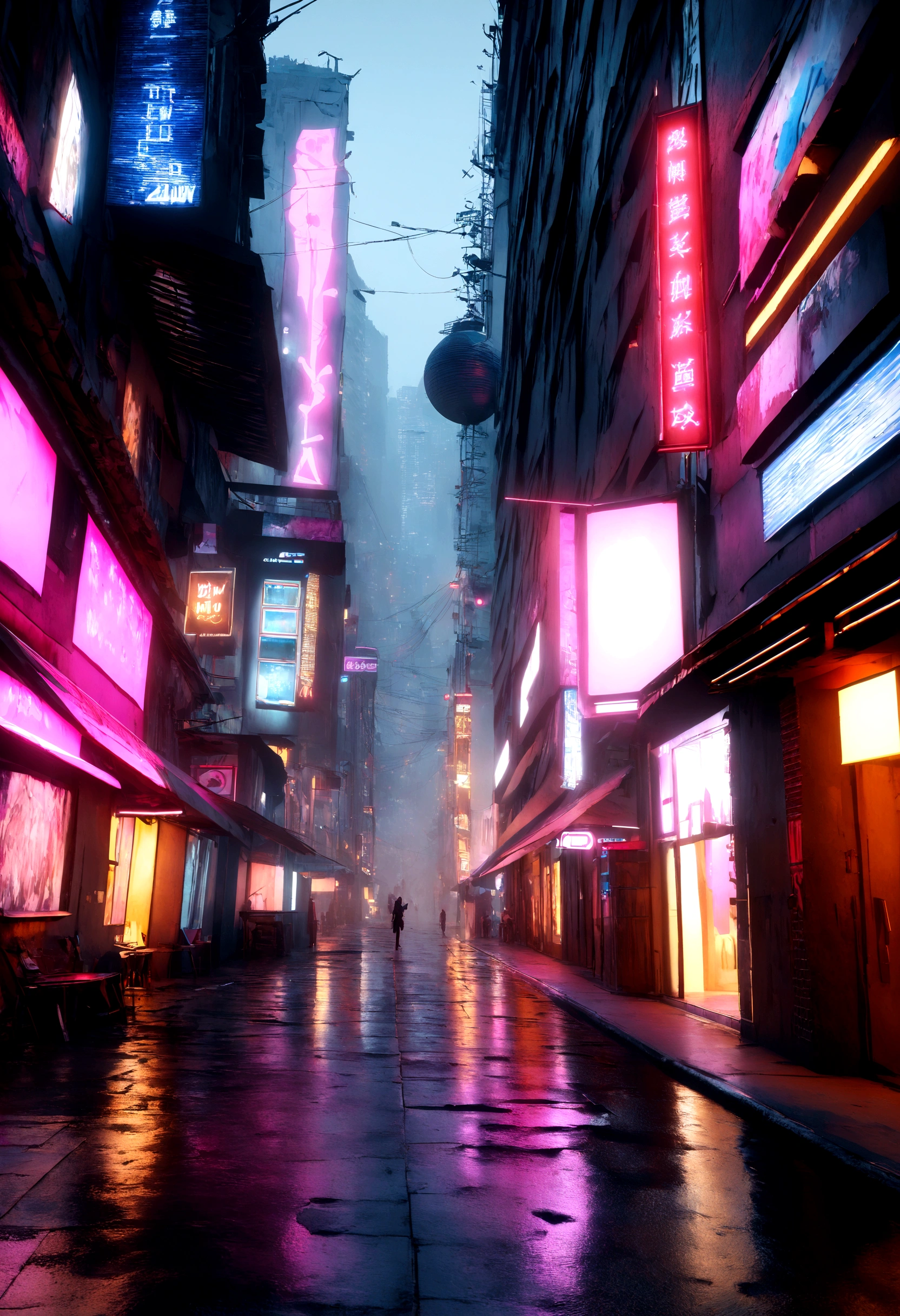 8K realistic photos show the future world controlled by artificial intelligence,One World Order, Futuristic渐变基础设施, The majestic city of the future(masterpiece, complicate raw photography), Neon light details, complicate, Futuristic, sharpest, Random pose, Cyberpunk City, Neon street lights, Instantphoto, photo of the year, Octane Rendering, substance, Maya 3D, cinema4d, ArtStation Trends, Deviant artistic trends, Cyberpunk-style Kuala Lumpur city,