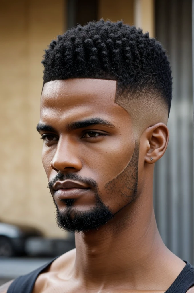 Jeune homme ,grand,  malgache coiffure taper,