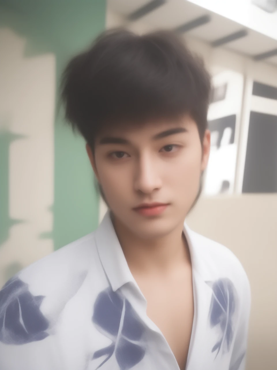 (cinematic photo),(. 35mm photograph),film,bokeh,professional,4k,highly detailed,1boy,40-year-old male,male focus,solo,topless,pants,open_coat,Cinematic Shot,cinematic lighting,
