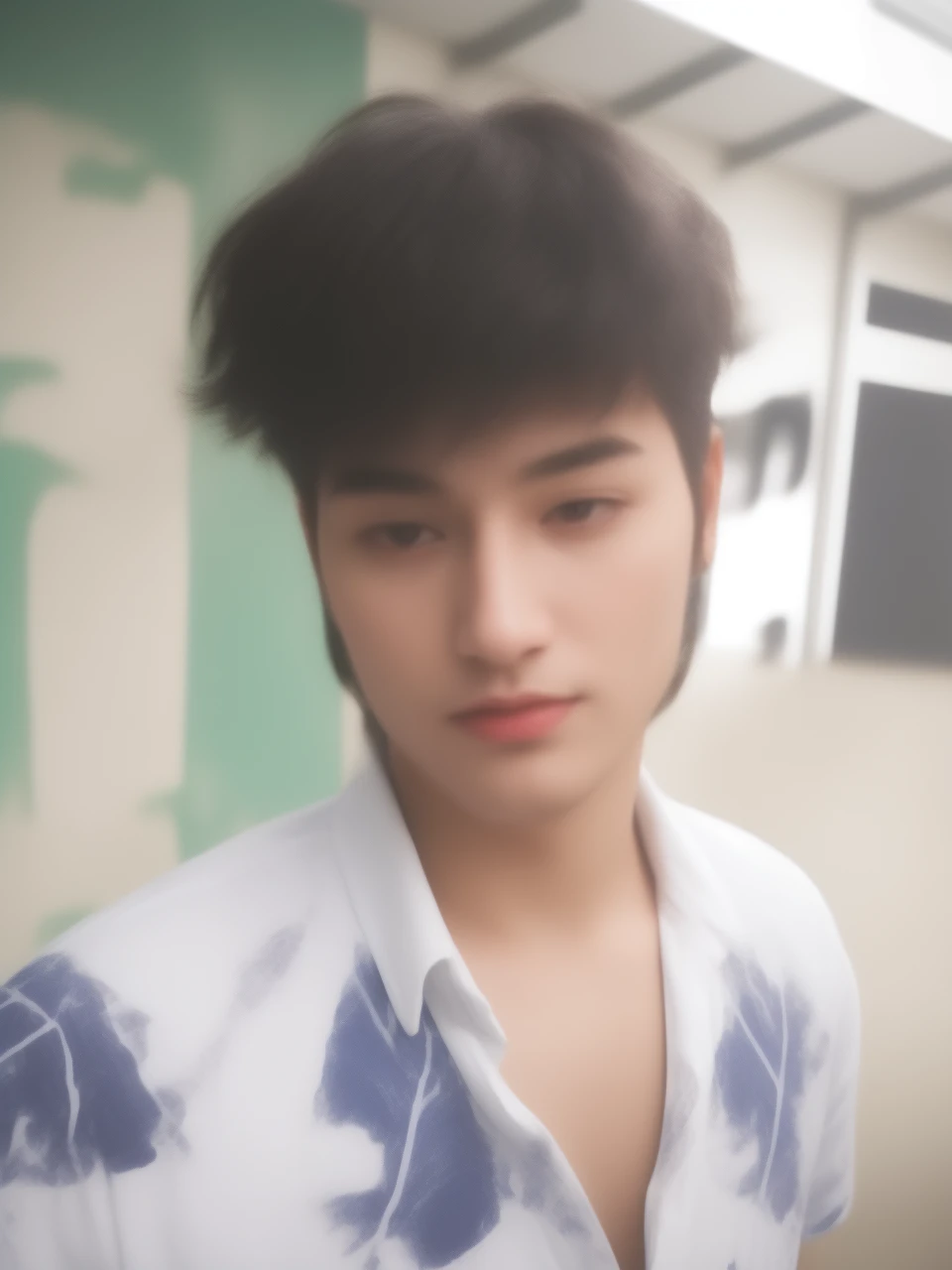 (cinematic photo),(. 35mm photograph),film,bokeh,professional,4k,highly detailed,1boy,40-year-old male,male focus,solo,topless,pants,open_coat,Cinematic Shot,cinematic lighting,