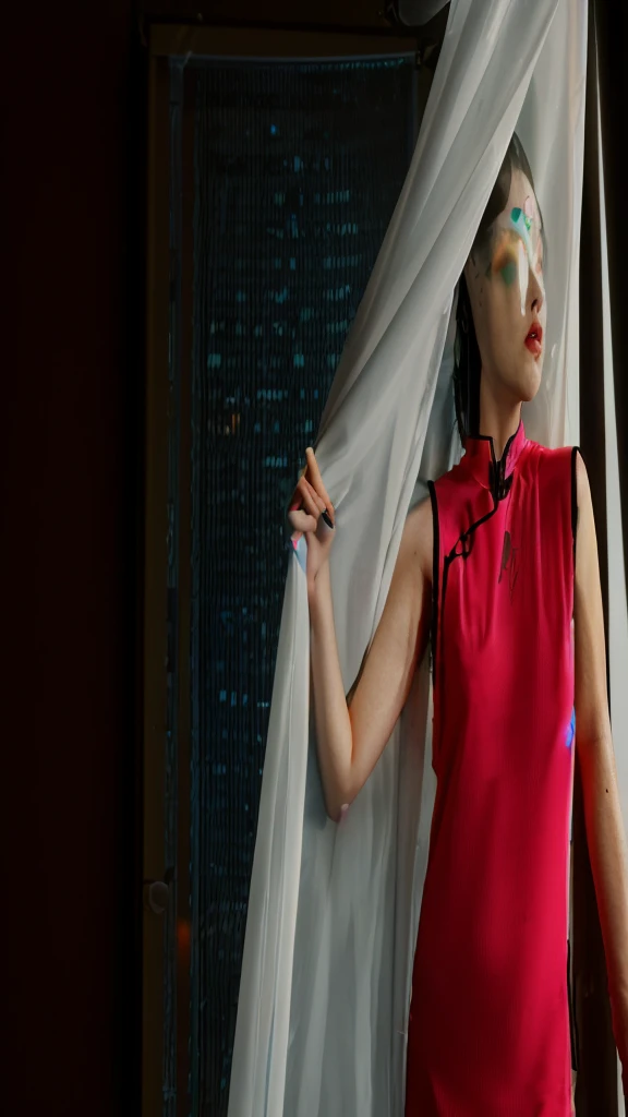 cyberpunk. neon. holograms. futuristic