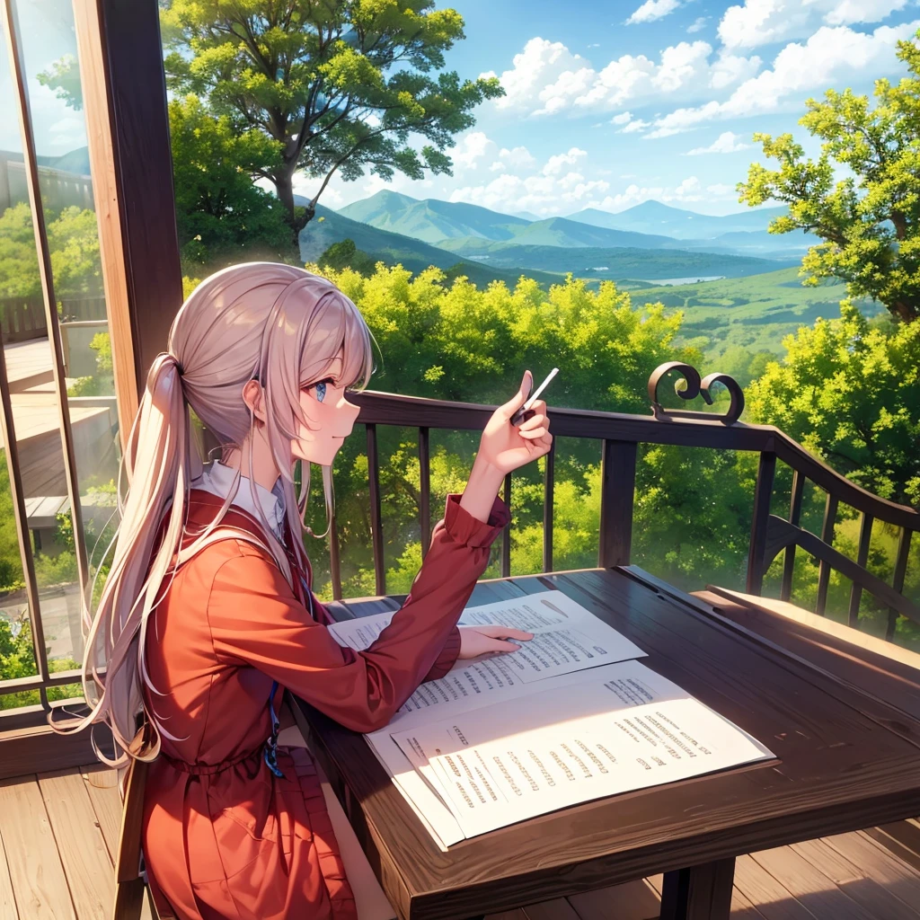 Writing "CHESTA" with views like Vine Wood