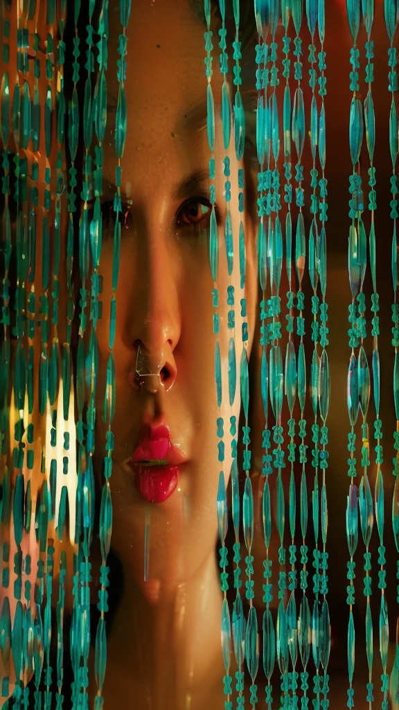cyberpunk. neon. hologram. rain. futuristic city