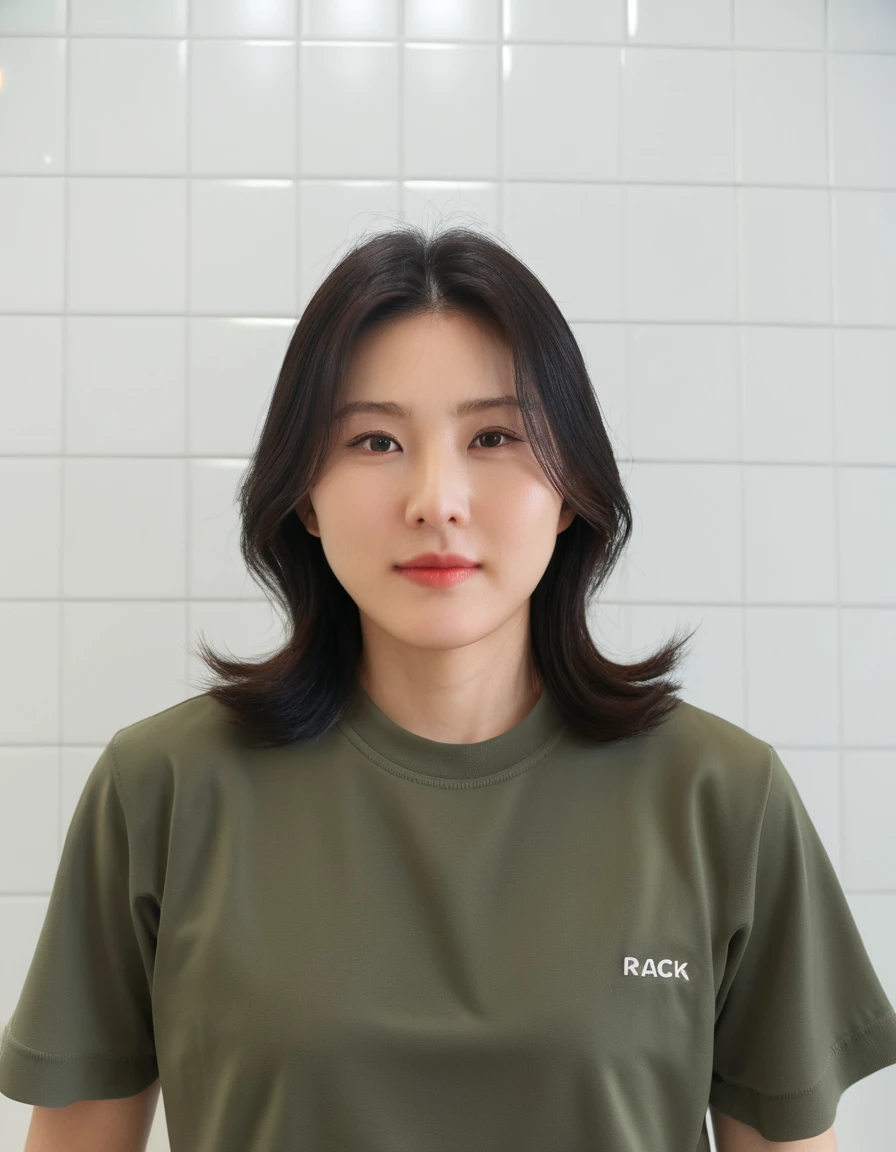 Best Quality, 8k, Masterpiece, (Portrait: 1.3), (photo realistic:1.4), (hyper realistic:1.4), Sharp Focus, looking at viewer, (smoother lighting:1.1), (increase cinematic lighting quality:0.9), realistic lighting, backlighting, light on face, ray trace, (brightening light:1.2), (Increase quality:1.4), sharp detail, (best quality real texture skin:1.4), finely detailed eyes, black_eyes, finely detailed face, 25 year old Korean woman