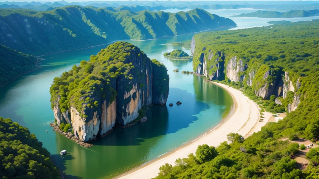 Beautiful countryside scene of Thailand. Aerial view. Photorealistic photos, High definition