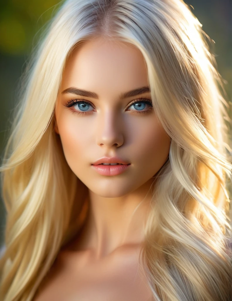 very attractive 25 year old girl with long platinum blonde hair, primitive, Masterpiece, ultra fine photos, Best quality, Ultra-high resolution, Realistic, Sunny, full-body portraits, Remarkable, Dynamic posture, exquisite face, Vibrant eyes, Very detailed background, Detailed face, detailed tidy background, Gorgeous, High detail skin, Realistic skin details, Visible pores, Clear focus, volume fog, 8K  UHD, Digital SLR, High quality, filmgrain, Fair skin, Realism，
