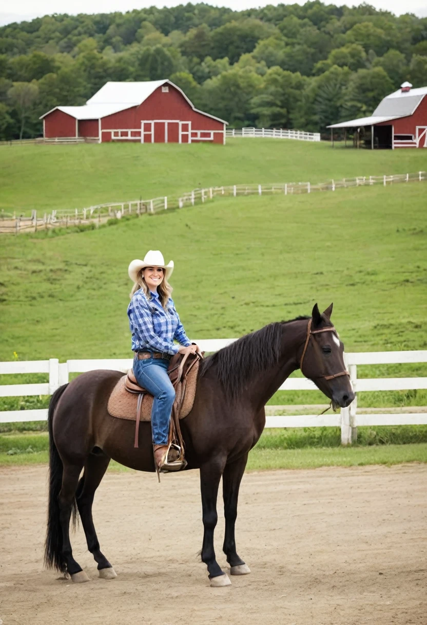 Horse and horse farm and rancher