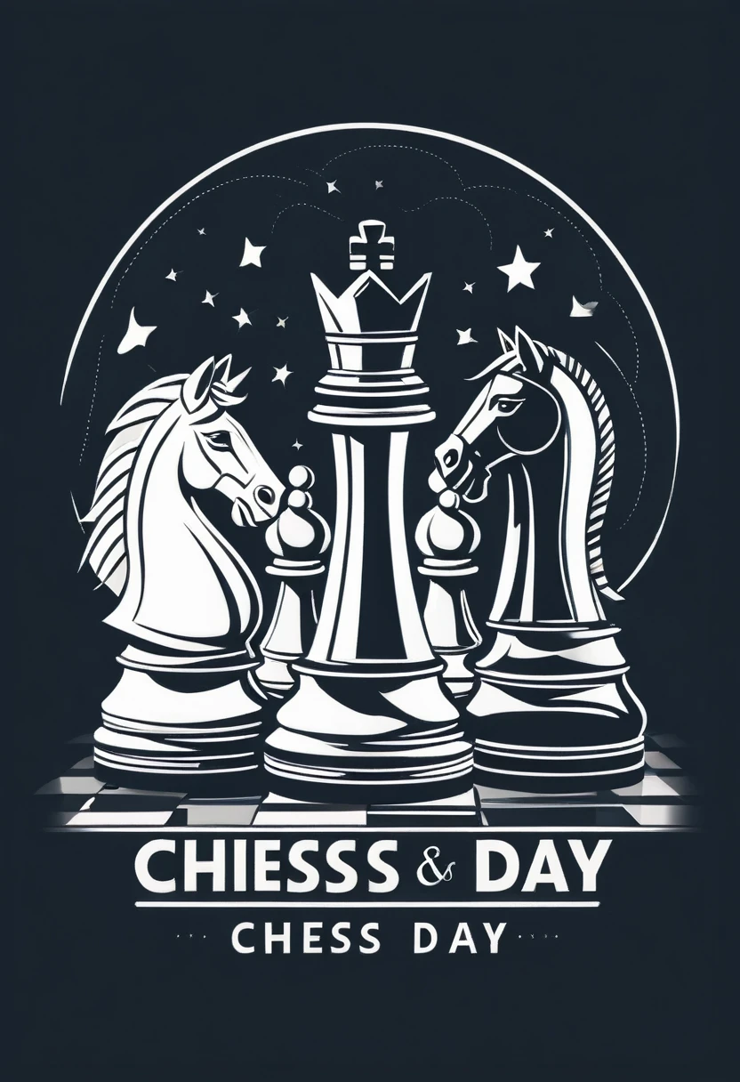 International Chess Day illustration flat design