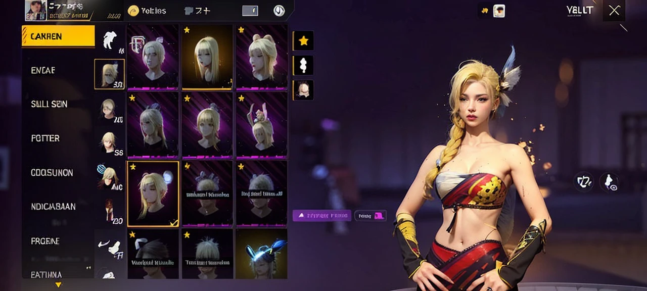 cute women with a yellow hair, sexy, realistic, hd