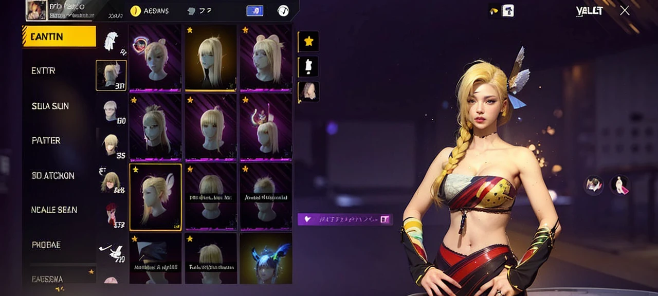 cute women with a yellow hair, sexy, realistic, hd
