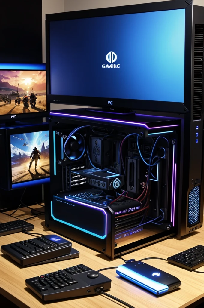 Create a picture of a gaming PC