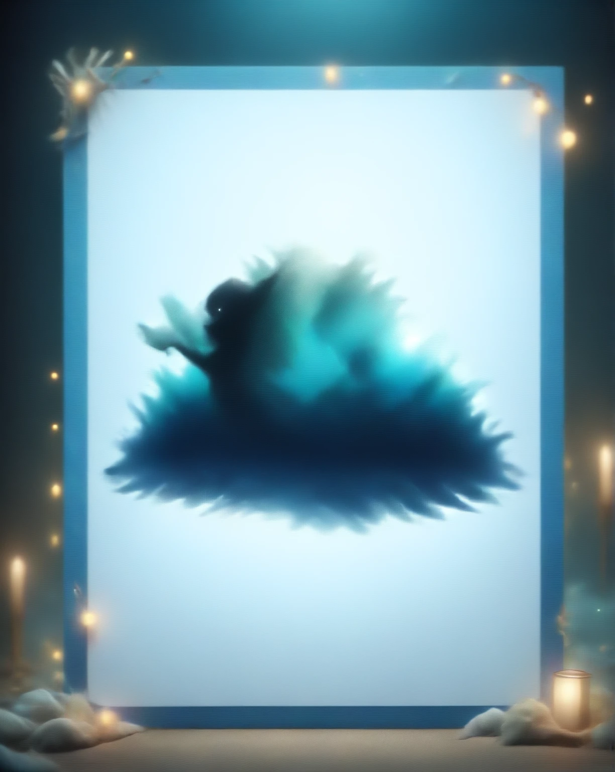Story card interface,Ocean-themed script,Reflecting ocean elements and colors