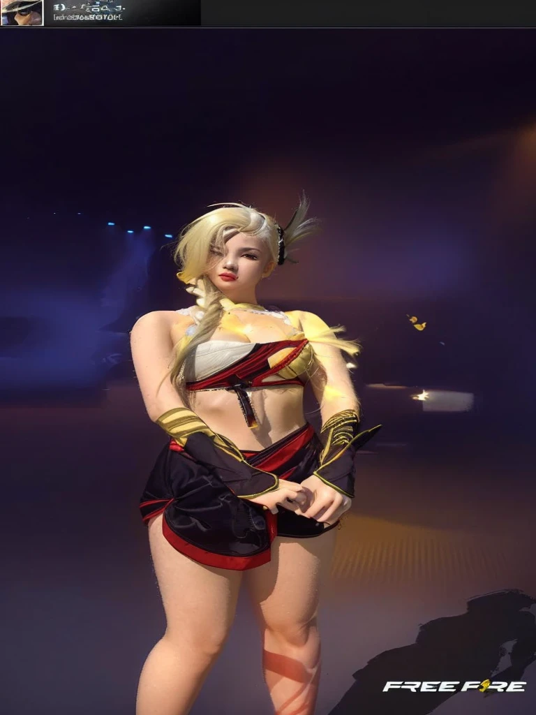 1 girl, yellow hair, long hair, yellow and white bra, ultra detail, 70 mm lens, 8k, beautiful, cute, sexy, fair skin