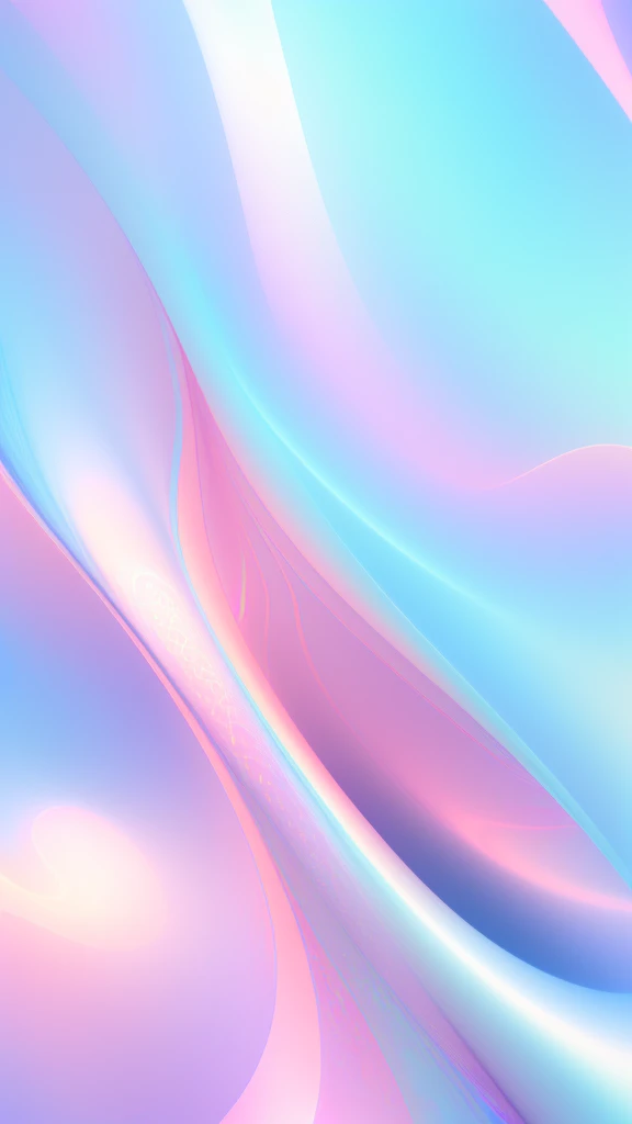 Abstract background in soft blue and pink with gentle waves, holographic texture, Rainbow textures, Rainbow background, Pink and blue gradient, Milky white night background, abstract cloth simulation, made of holographic texture, Soft rainbow film, Gradient and soft light, pastel gradients, Soft blue and pink tones