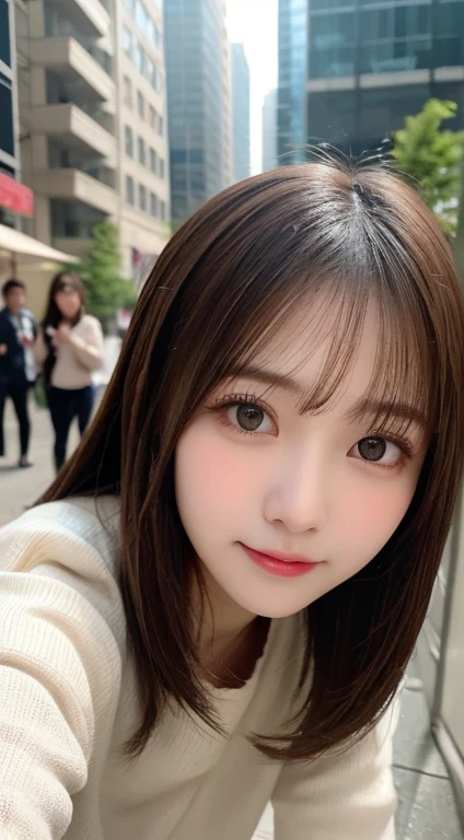 Tabletop, Highest quality, shape, Very detailed, finely, High resolution, 8k wallpaper, 完璧なダイナミックな構shape, Beautiful and exquisite,ランダムなcute髪,,Natural color lip、20-year-old girl、cute、Looking into the camera,Always blur the background,Perfect and beautiful face,Slim face and figure,Big eyes、Putting on gal makeup,Small face,Shooting from below、Blurred Background,Elegant feminine face、Cyberpunk Fashion、smile、Change pose randomly、Randomly change the shooting angle and position、Playing in the park