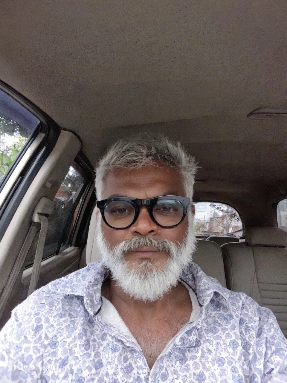 woman with a slight beard