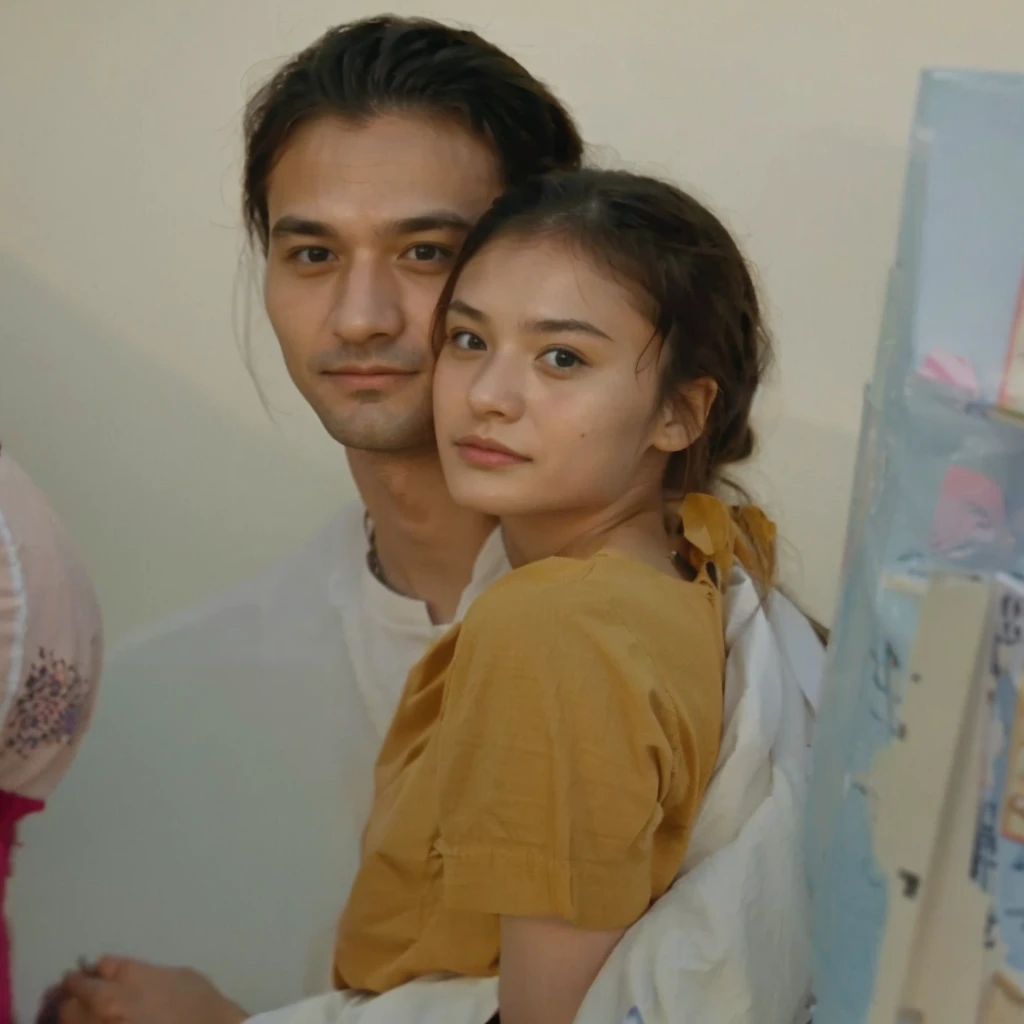 A father and daughter