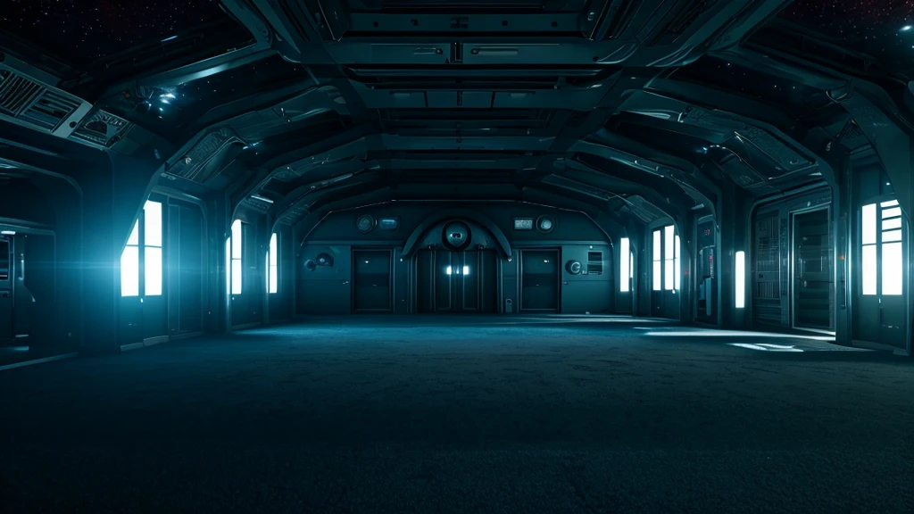 area51 Secret Location, hall, laboratory, Surreal, UFO light, Clear focus, Highly detailed numbers, Ultra Detailed, 4K