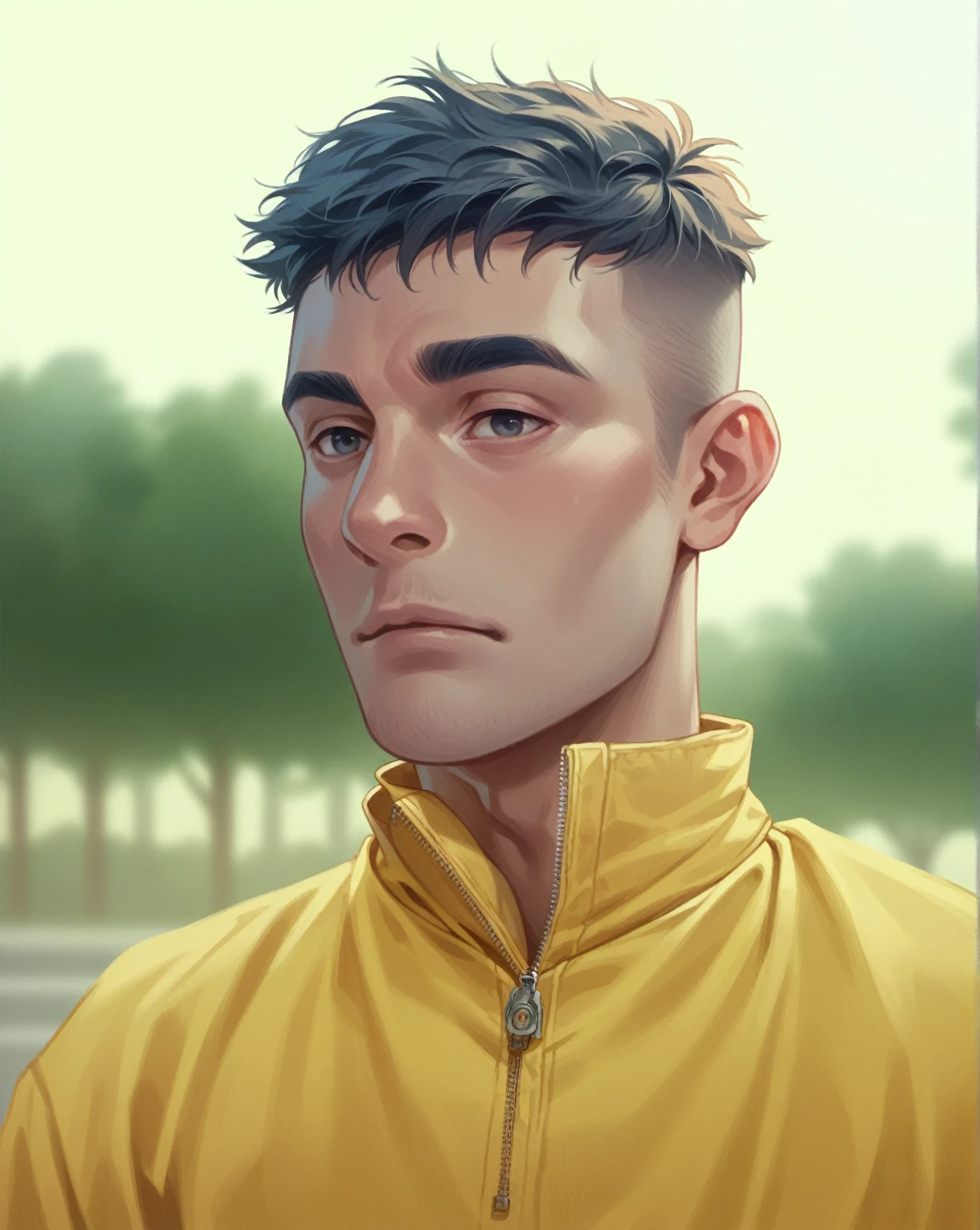 smart boy neon background realistic 8k