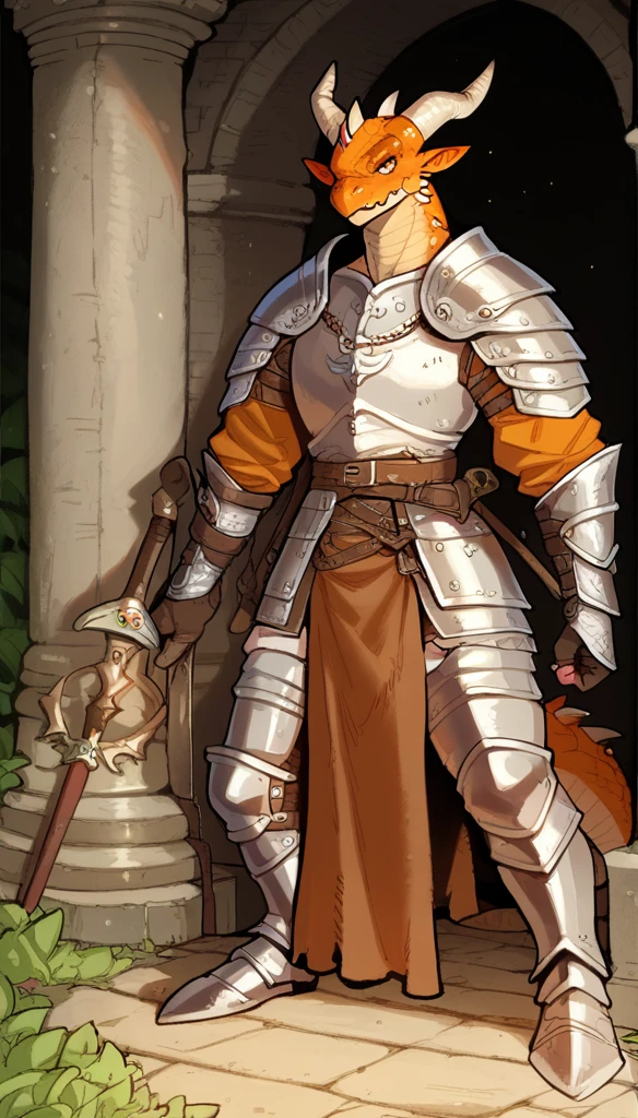score_9, score_8_up, score_7_up, score_6_up, score_5_up, score_4_up,
(1man),(Dragon:1.2), male, full body shot, best quality, dnd, dungeons and dragons, (muscular, athletic, pointy ears), (black dragonborn, anthro, horns), medieval era, fantasy clothes, anime style, (medieval fantasy cleric cloth armor, temple)