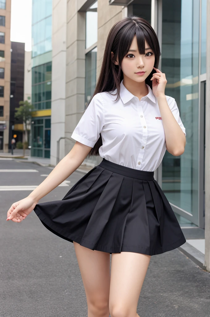 A anime girl skirt dress big