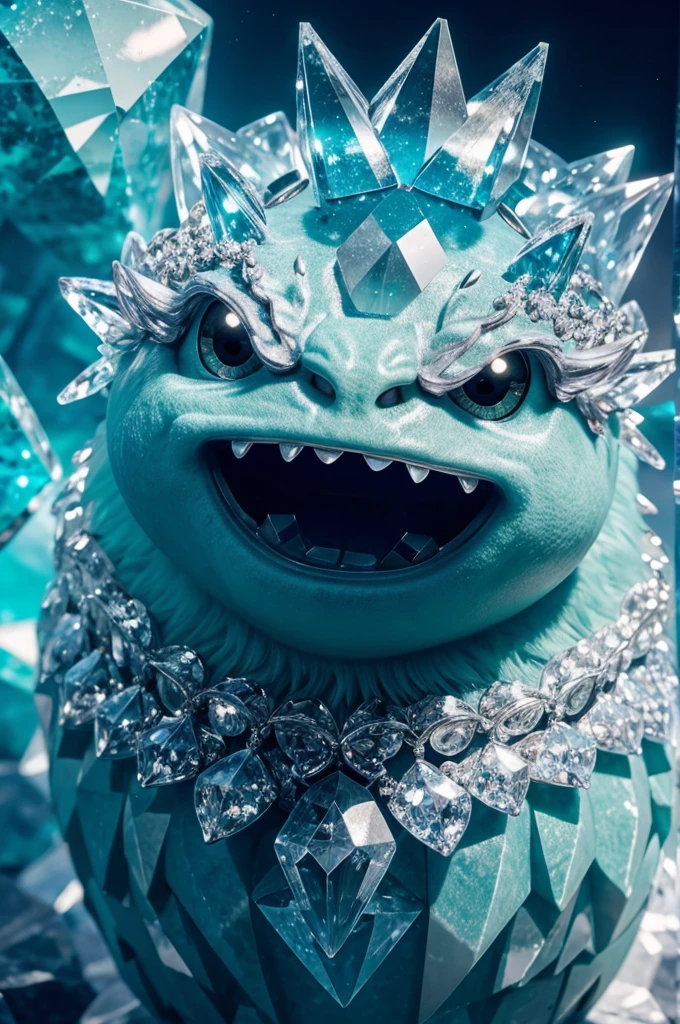 Cute crystal monster, detailed 8k gorgeous bright with lots of quality