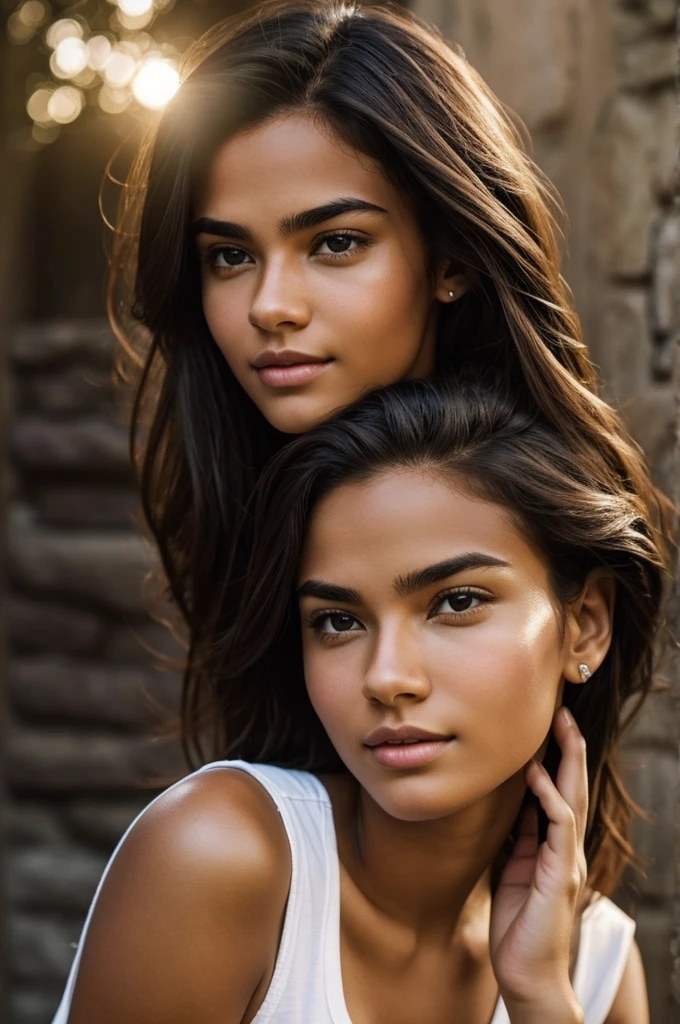 Young men and women with well-defined faces finding gems that give them powers
