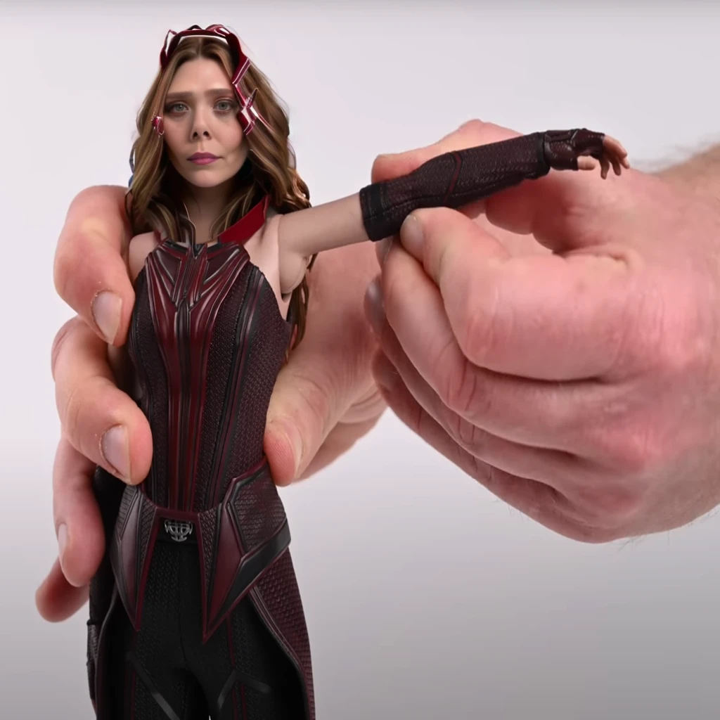 elizabeth olsen, elizabeth olsen as the scarlet witch, scarlet witch marvel, looking at viewer, close-up