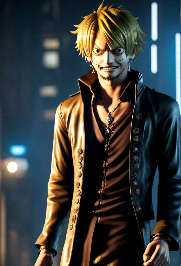 ((Sanji is cool)) 4K  8K:: Realistic::4. Cyberpunk::1 --v 4 --Quality 2