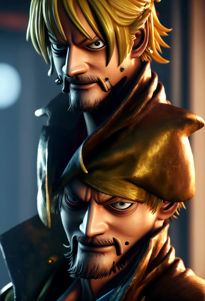 ((Sanji is cool)) 4K 8K:: Realistic::4. Cyberpunk::1 --v 4 --Quality 2