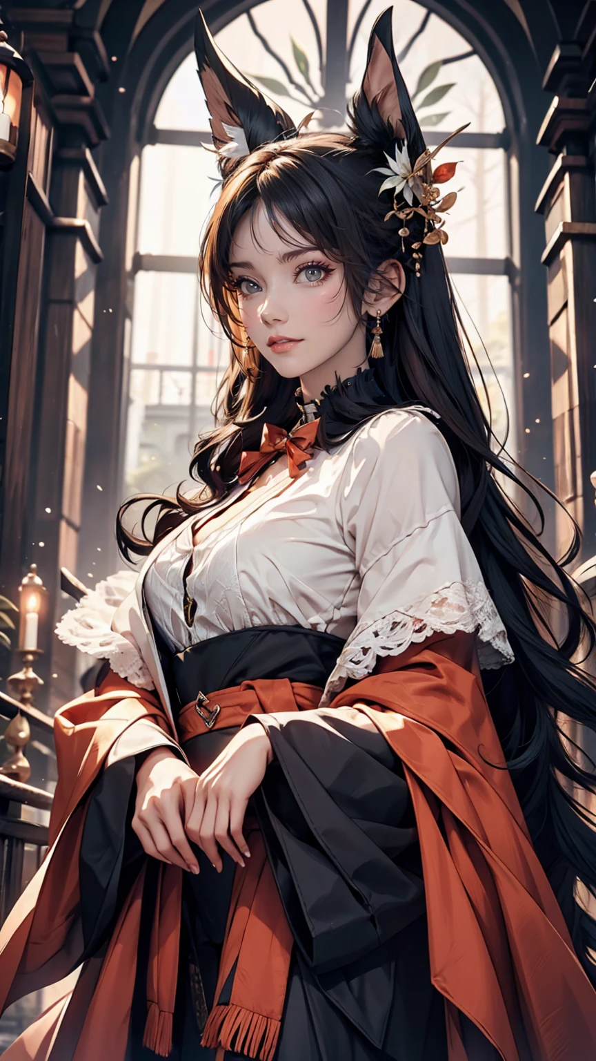 I'm halfway across a stone bridge over a river in a lush countryside.、Leaning on the railing、View of the river、smile、Beautiful blue sky、Cinematic light effects、Ultra high definition((uhd))、High detail((high details)) 、24-year-old female、Sexy proportions、Sexy、Narrow waist、Wear a high-neck zipper-up off-the-shoulder top、Wear colorful leggings、Wear high heels