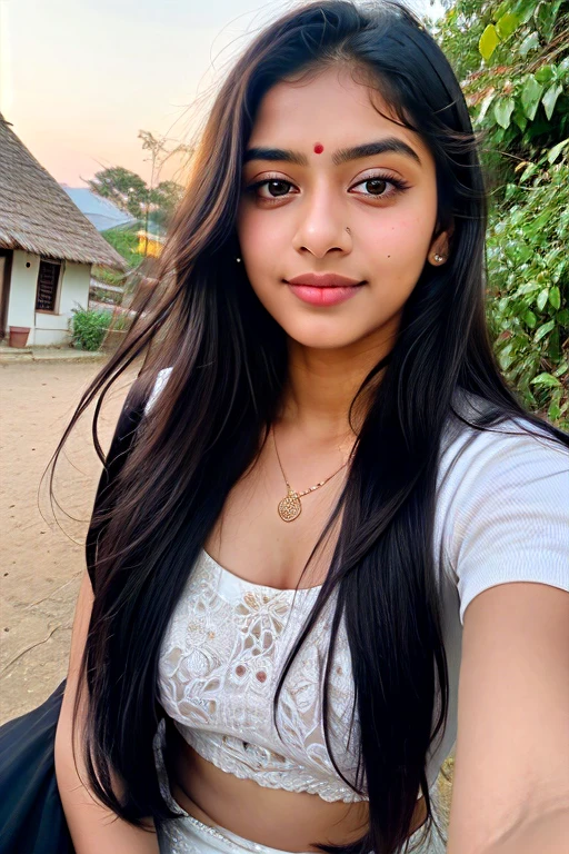 beautiful cute young attractive indian teenage girl, village girl, 18 years old, cute,  Instagram model, long black_hair, colorful hair, warm, dacing, in wedding, indian , in night