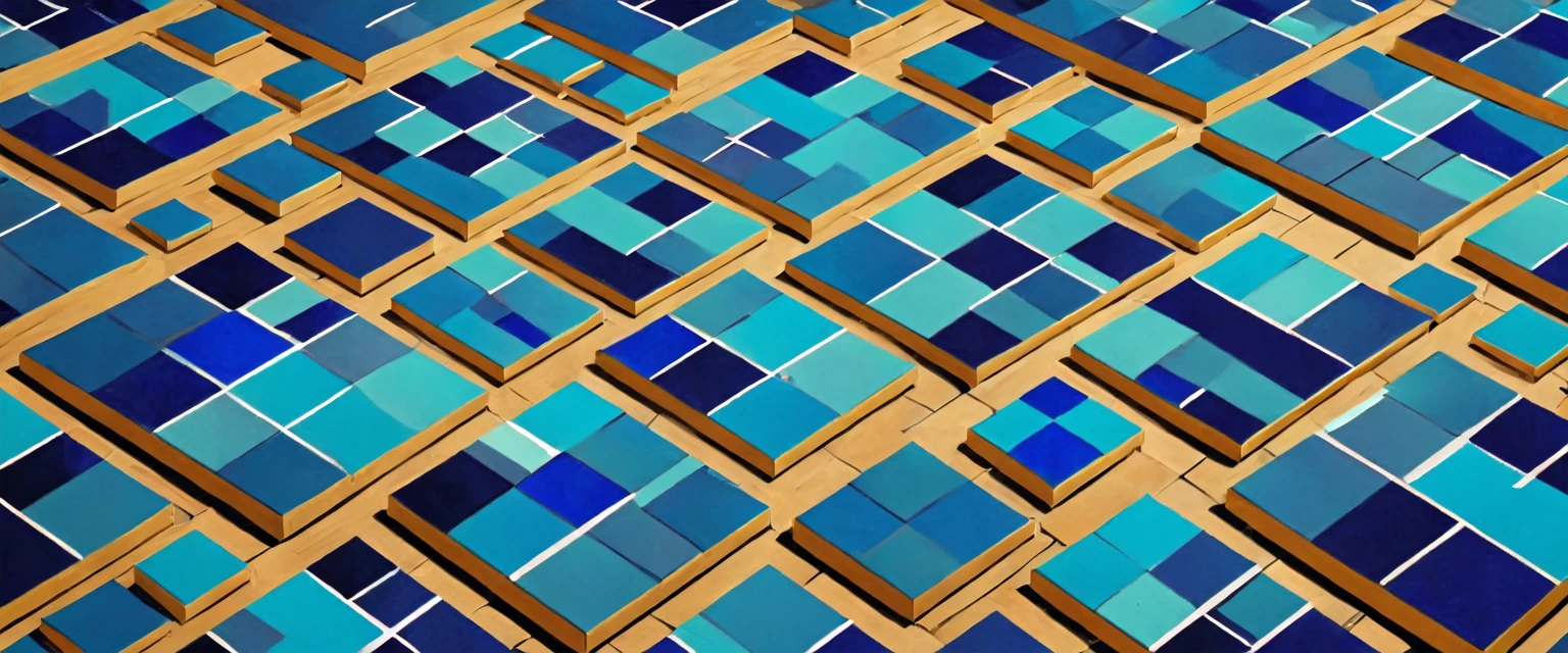 mosaic tile drawing