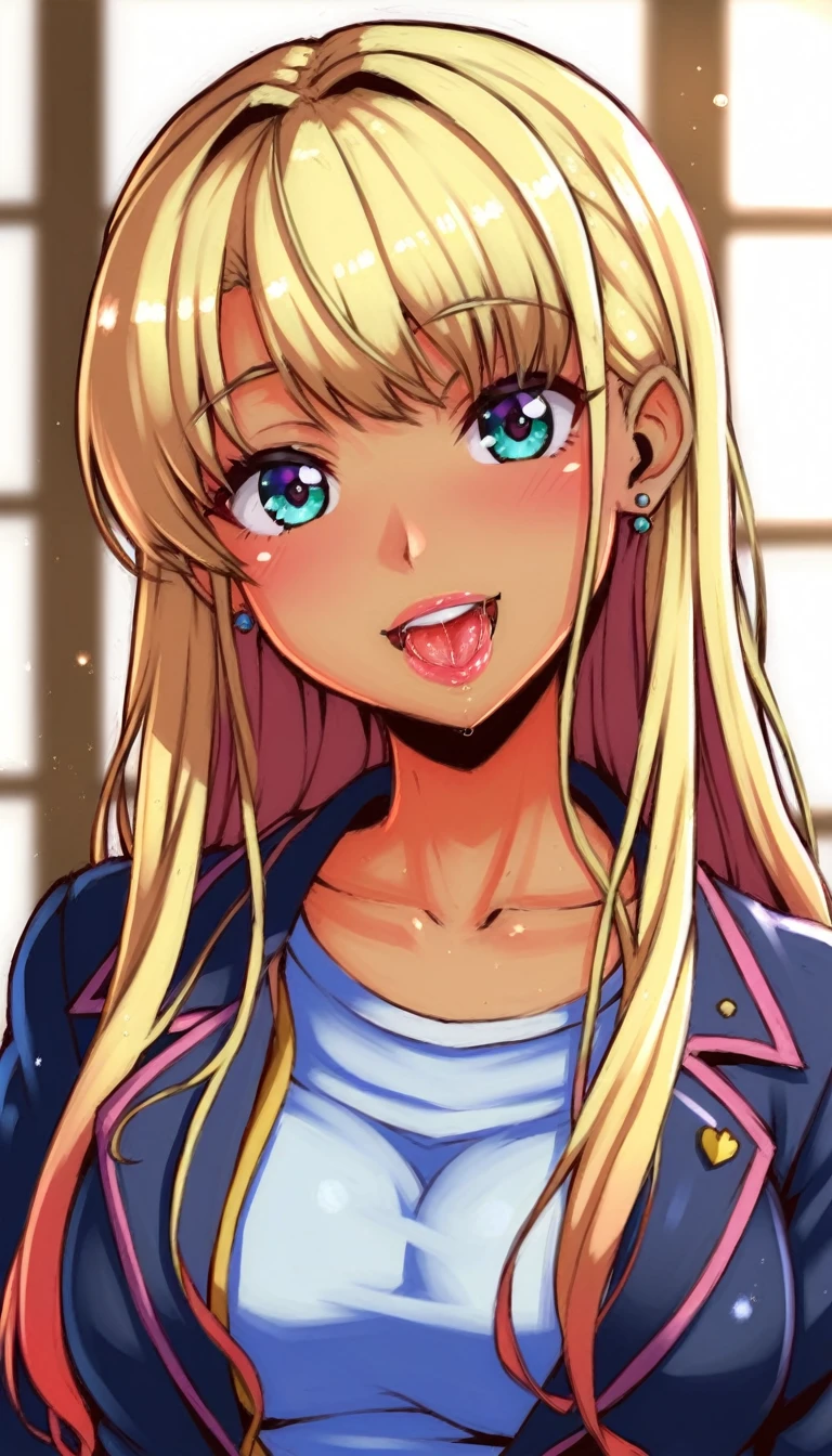 (A cute boy with a girl's face, wearing Japanese gyaru fashion futanari), looking towards the viewer,ちんこを見せつける (best quality, top quality, ultra detailed, high-resolution, HDR, beautiful detailed, masterpiece, 2,5d)アニメスタイル,