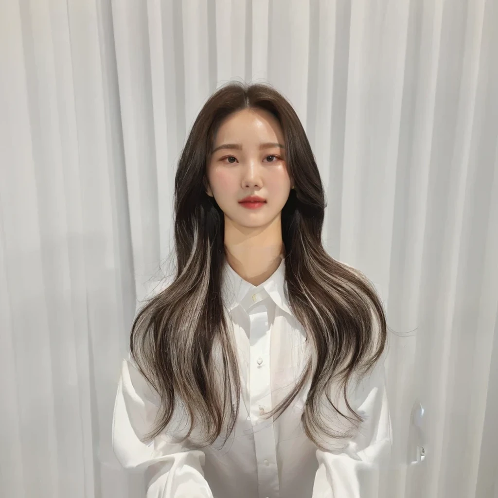 Best Quality, 8k, Masterpiece, (Portrait: 1.3), (photo realistic:1.4), (hyper realistic:1.4), Sharp Focus, looking at viewer, (smoother lighting:1.1), (increase cinematic lighting quality:0.9), realistic lighting, backlighting, light on face, ray trace, (brightening light:1.2), (Increase quality:1.4), sharp detail, (best quality real texture skin:1.4), finely detailed eyes, black_eyes, finely detailed face, 25 year old Korean woman