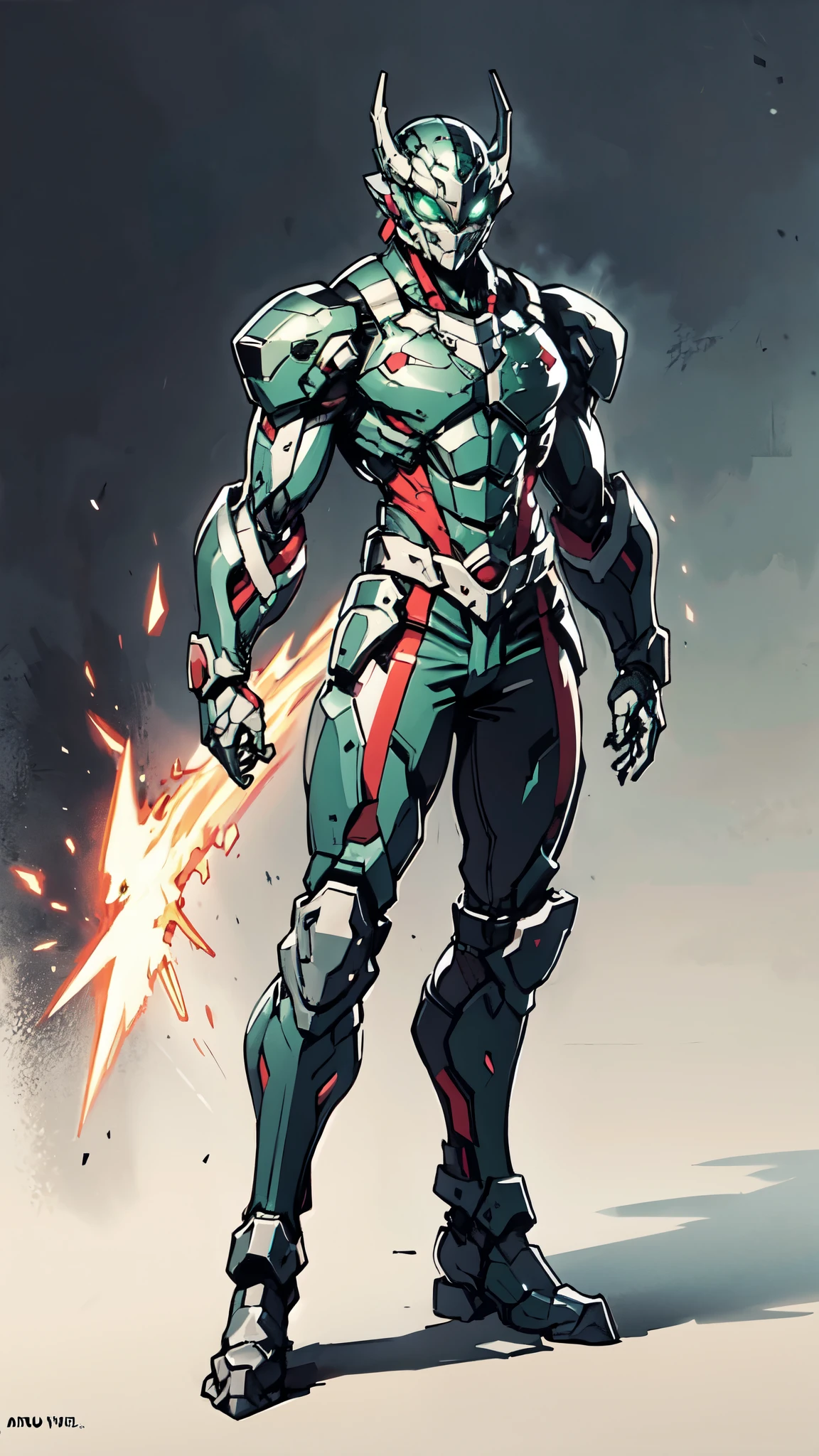 A man wearing a full-face helmet, a fantasy-style biotech armored combat suit, green eyes, (a composite layered chest armor), fully enclosed shoulder guards, matching arm and leg guards, the belt is adorned with dragon claw grasping orbs, (the color scheme is primarily black with red accents), the design balances heavy with agility, a high-tech bio-mecha armor, (Armor Concept Inspired by Dragons, stand on the top of a skyscraper in a futuristic sci-fi city), this character embodies a finely crafted fantasy-surreal style armored hero in anime style, exquisite and mature manga art style, (element, plasma, energy, the armor glows), ((male:1.5)), metallic, real texture material, dramatic, high definition, best quality, highres, ultra-detailed, ultra-fine painting, extremely delicate, professional, perfect body proportions, golden ratio, anatomically correct, symmetrical face, extremely detailed eyes and face, high quality eyes, creativity, RAW photo, UHD, 32k, Natural light, cinematic lighting, masterpiece-anatomy-perfect, masterpiece:1.5