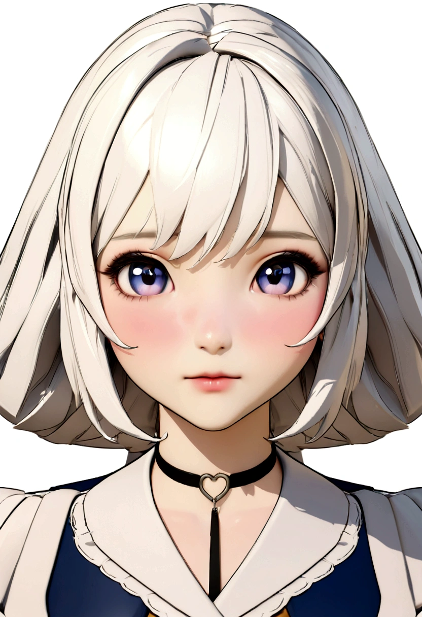 anime girl aux cheveux longs et haut blanc au coin de la rue, artwork in the style of Guweiz, Portrait réaliste kawaii, 🤤 portrait de fille, style artistique réaliste, [ Art numérique 4K ]!!, Style anime 3D réaliste, Guweiz, style animé. 8K, style artistique d&#39;anime réaliste, illustration numérique d&#39;anime, Fille coréenne, Art numérique mignon, joli portrait