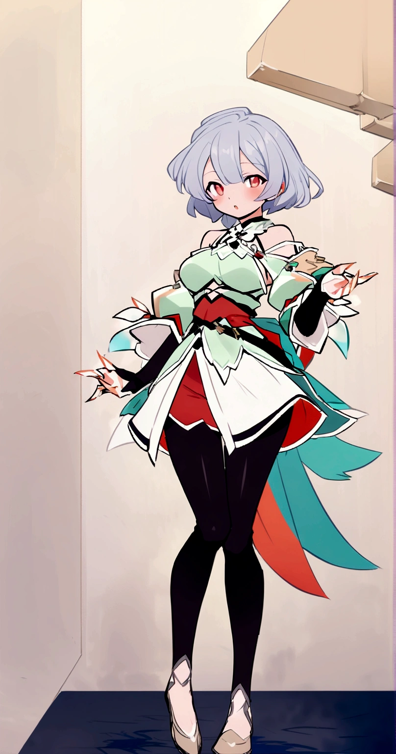 character design board, anime girl, design, just one character, clothes, rotation, fantasy clothes, complex design