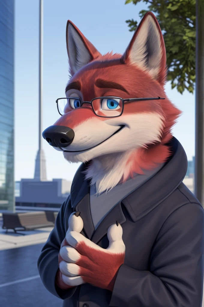 Ivan Wolfbach (Аэропорт Domodedovo),high,Beautiful,slim,24 years,wolf, red fur,high Beautiful wolf, 24 years,(red body:1.3),beautiful blue eyes,Domodedovo, Russia, Аэропорт Domodedovo,gray shirt, green tie, trousers,canine, wolf, detailed fur, male, antro, paw pads, finger claws, at viewer, 5 fingers, paws, 5 fingers,day,digital photography, soft focus,good mood на стойке регистрации,,photorealism, realistic, photorealistic,digital style,from close walks around the city, Very close to the camera, digital photography, smile positive, good,mood,green tie, At the airport, glasses have trouble seeing, pilot patch, 4 yellow stripes on sleeves,
masterpiece, Best quality, ultra realistic, 8 k)