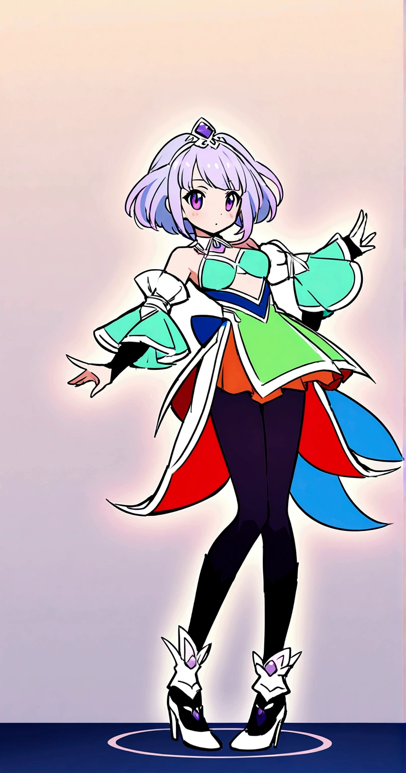 character design board, anime girl, design, just one character, clothes, rotation, fantasy clothes, complex design