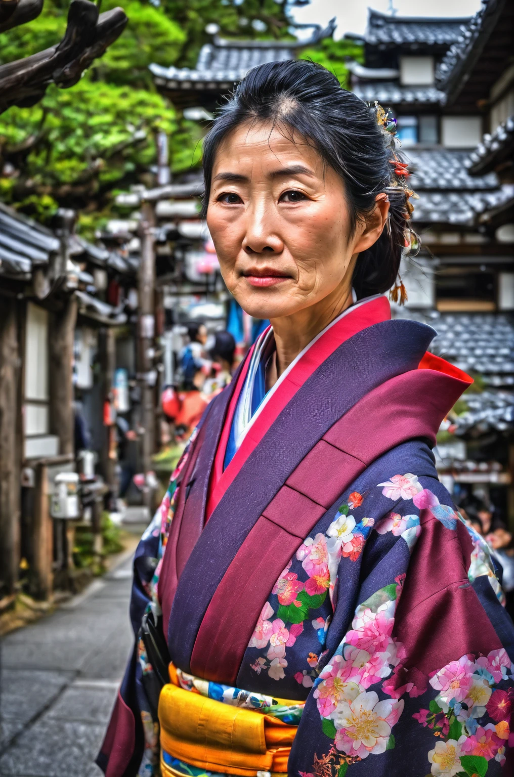 japanese woman. photo hdr, 35 mm, 32k